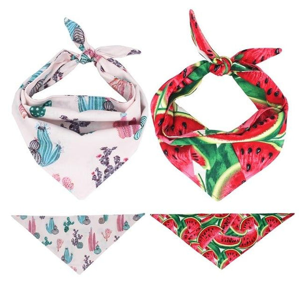 Dog Bandana Reversible Bandana  Tie on Bandana Dog Scarf Pet  Dog Accessory for Gifts