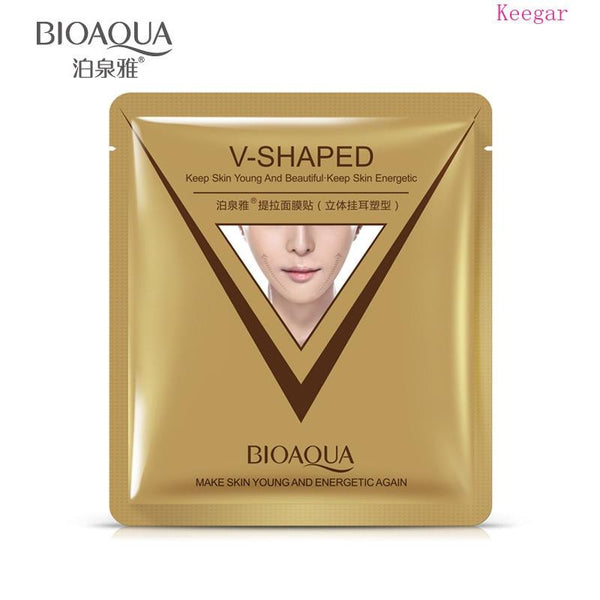 bioaqua chin 3D V-shaped lifting Collagen Ear Loop Facial Mask Style Firming Whitening Moisturizing Brighten face Mask Skin Care