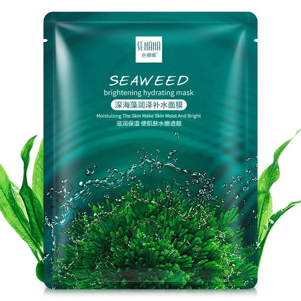 1PCS Seaweed Face Mask Algae Alginate Moisturizing Whiten Korean Facial Skin Care Shrinkage Pores Oil-control Beauty Masks