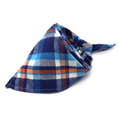 Reversible Dog Bandana Cotton linen Plaid Pet Bandana Scarf Bow ties Collar Square Triangular bondage for dog cat Accessories