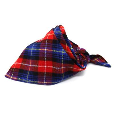 Reversible Dog Bandana Cotton linen Plaid Pet Bandana Scarf Bow ties Collar Square Triangular bondage for dog cat Accessories