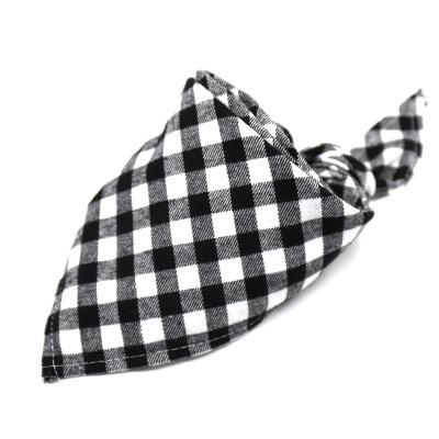 Reversible Dog Bandana Cotton linen Plaid Pet Bandana Scarf Bow ties Collar Square Triangular bondage for dog cat Accessories