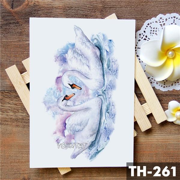 Dream catcher Moon Lotus Flower Temporary Tattoo Sticker Peony Snake Owl Fox Flash Tattoos Small Body Art Waterproof Tatoo