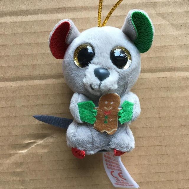 Ty Beanie Boos Big Eyes Plush Dog Keychain Doll Unicorn Penguin Leopard Owl Monkey Clip Toys 4" 10cm
