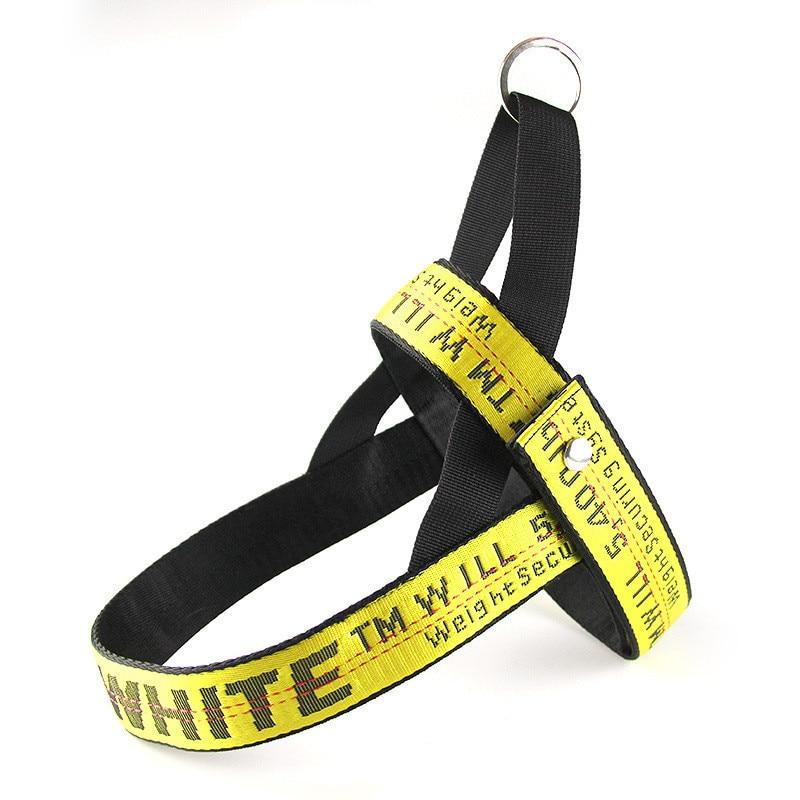 Off White Harness New Nylon Dog Harness Heavy No Pull Harness Quick Control Comfort Pet Harness For Small Medium Large Dog