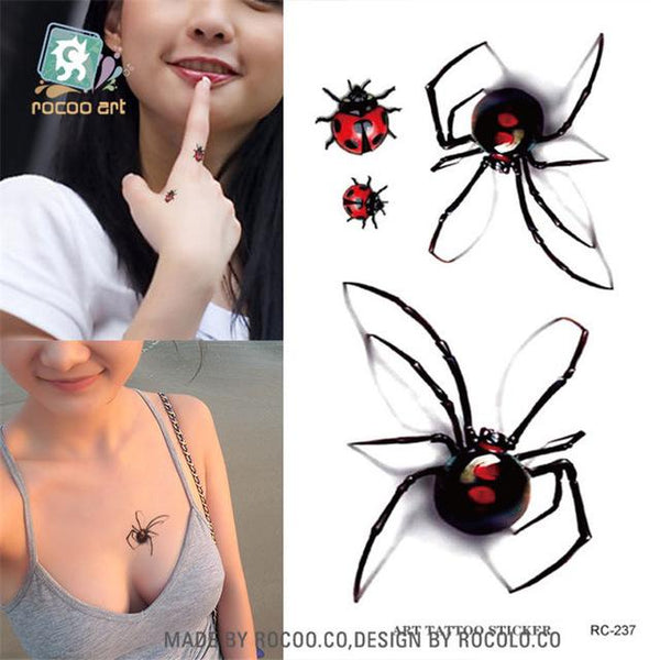 Body Art waterproof temporary tattoos paper for women and Children 3d lovely Fox design small arm tattoo sticker RC-392