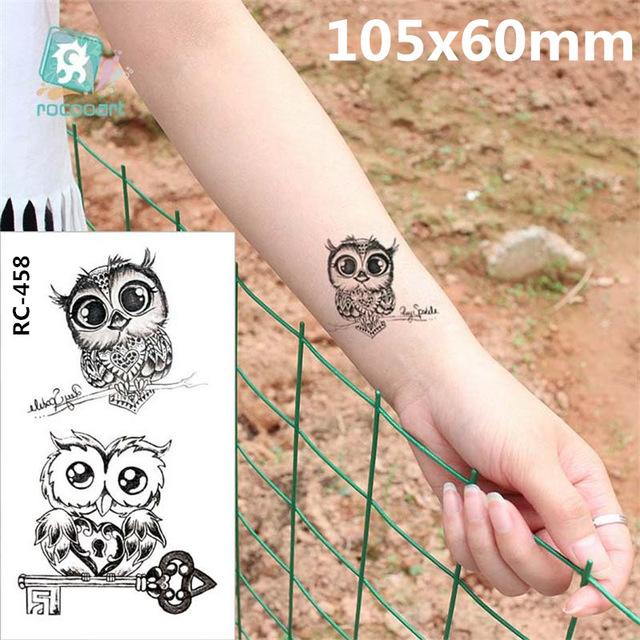 Body Art waterproof temporary tattoos paper for women and Children 3d lovely Fox design small arm tattoo sticker RC-392