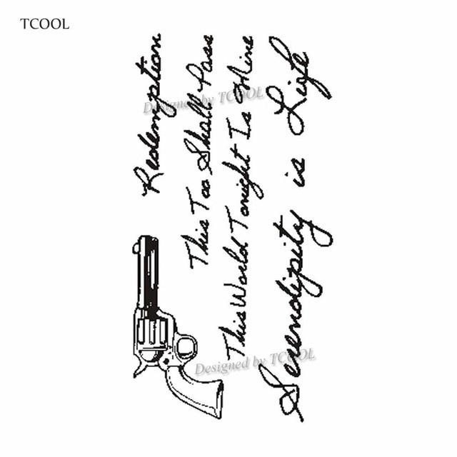 HXMAN English Letter Waterproof Temporary Tattoos Sticker Women Men Arm Fake Body Art 10.5X6cm Kids Adult Hand Tattoo L-001