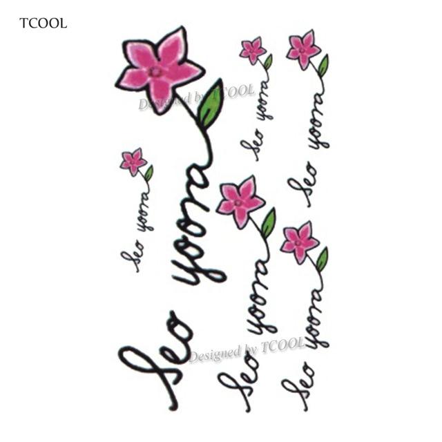 HXMAN English Letter Waterproof Temporary Tattoos Sticker Women Men Arm Fake Body Art 10.5X6cm Kids Adult Hand Tattoo L-001
