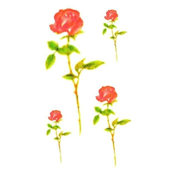 HXMAN Flower Temporary Tattoo Sticker Waterproof Fashion Women Face Fake Body Art  Children Adult Hand Tattoos 10.5X6cm P-101