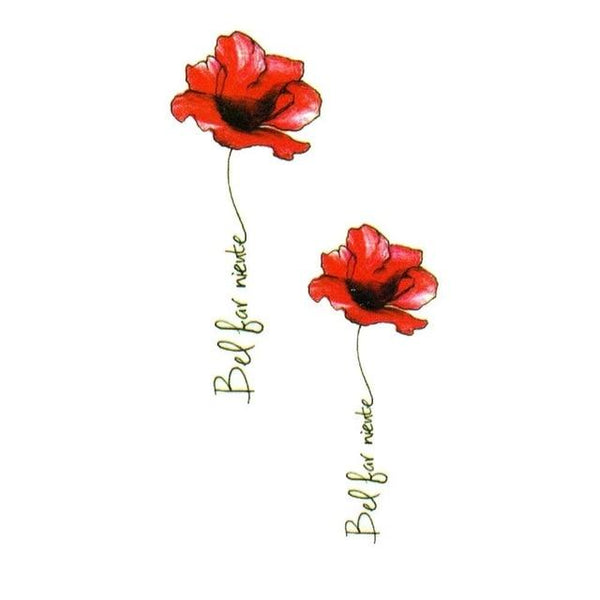 HXMAN Flower Temporary Tattoo Sticker Waterproof Fashion Women Face Fake Body Art  Children Adult Hand Tattoos 10.5X6cm P-101