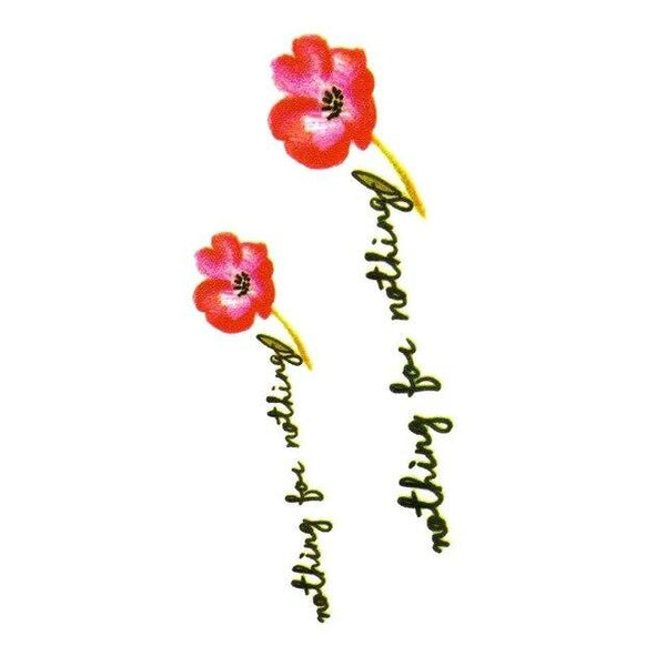 HXMAN Flower Temporary Tattoo Sticker Waterproof Fashion Women Face Fake Body Art  Children Adult Hand Tattoos 10.5X6cm P-101
