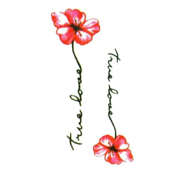 HXMAN Flower Temporary Tattoo Sticker Waterproof Fashion Women Face Fake Body Art  Children Adult Hand Tattoos 10.5X6cm P-101