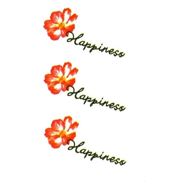 HXMAN Flower Temporary Tattoo Sticker Waterproof Fashion Women Face Fake Body Art  Children Adult Hand Tattoos 10.5X6cm P-101