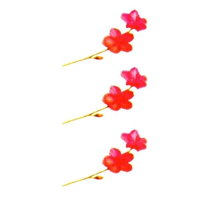 HXMAN Flower Temporary Tattoo Sticker Waterproof Fashion Women Face Fake Body Art  Children Adult Hand Tattoos 10.5X6cm P-101