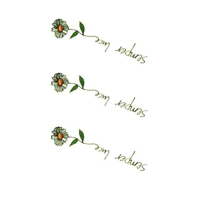 HXMAN Flower Temporary Tattoo Sticker Waterproof Fashion Women Face Fake Body Art  Children Adult Hand Tattoos 10.5X6cm P-101