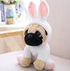 Animals Pug Dog Plush Toys Dogs Cos Cosplay Dinosaur Rabbit Elephant lion Sheep leopard Stuffed Dolls