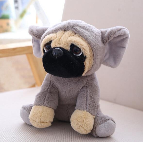 Animals Pug Dog Plush Toys Dogs Cos Cosplay Dinosaur Rabbit Elephant lion Sheep leopard Stuffed Dolls