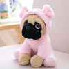 Animals Pug Dog Plush Toys Dogs Cos Cosplay Dinosaur Rabbit Elephant lion Sheep leopard Stuffed Dolls