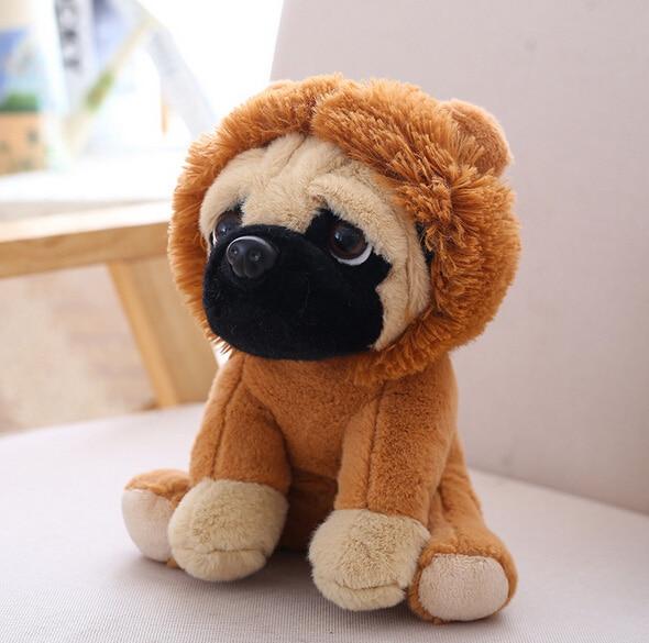 Animals Pug Dog Plush Toys Dogs Cos Cosplay Dinosaur Rabbit Elephant lion Sheep leopard Stuffed Dolls