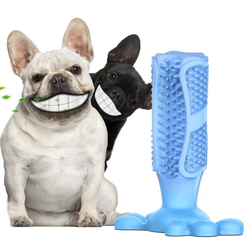 Dog toothbrush Pet mint Chew Toy Brushing Puppy Teething Brush for Doggy Pets Oral Care Stick Bite Toys for Dog Supplies