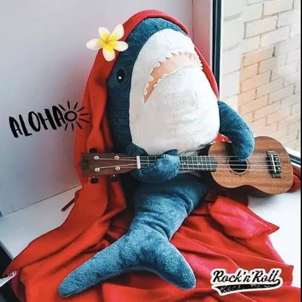 Big Size Shark Plush Toy 80/100CM Soft Stuffed speelgoed Animal Reading Pillow for Birthday Gifts Cushion Gift For Children