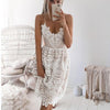 2019 New Beach Long Cover Up White Lace Swimsuit cover up Summer Crochet Beachwear Bathing suit cover ups Beach Dress