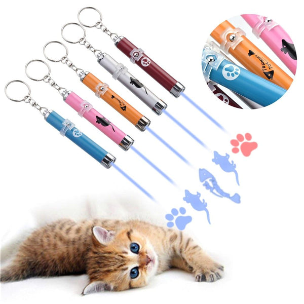 Creative Funny Pet Toy LED Laser Toy Cat Laser Toy Laser Cat Pointer Pen Interactive Toy With Bright Animation Mouse Shadow
