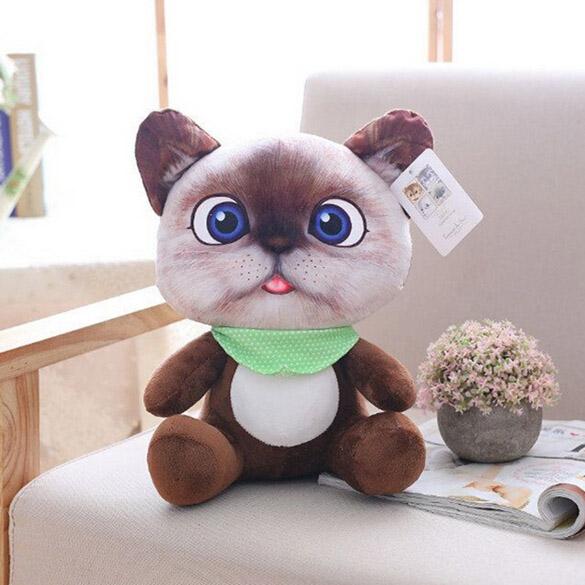 20cm 3D Cat Toys Kawaii Plush Animal Cats Dolls Toys Gifts