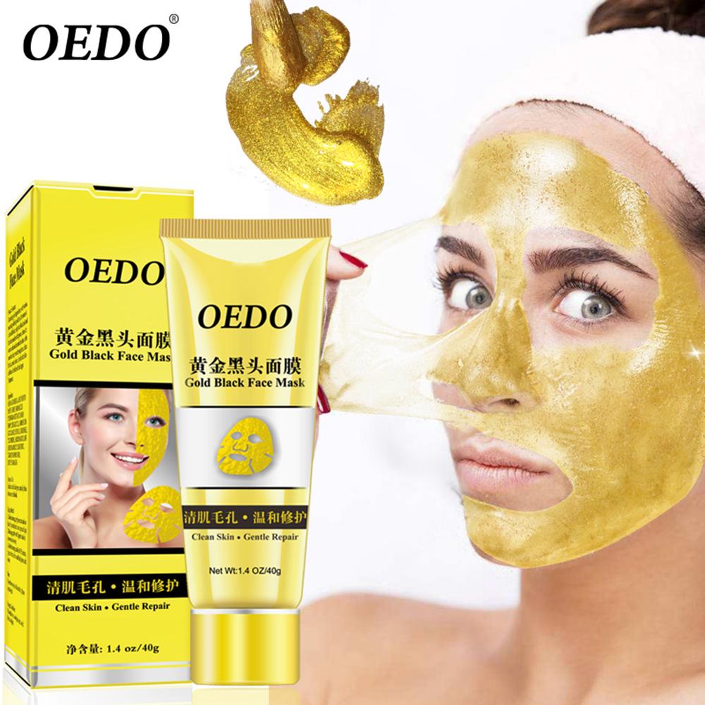 OEDO Gold Blackhead Remove Mask Shrink Pore Improve Rough Skin Acne Shills Blackhead Remover Facial Cleansing Moisturizing Cream