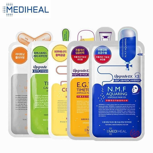 1PC MEDIHEAL Skin Care Facial Mask Sheets Wrapped Masks Anti Wrinkle Moisturizing Lifting Face Skin Shrink Pore Korean Cosmetics