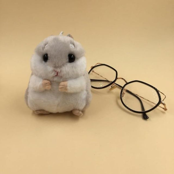 10cm Cute Plush Toys New cute soft plush hamster doll jewelry bag key pendant grasping machine plush hamster doll