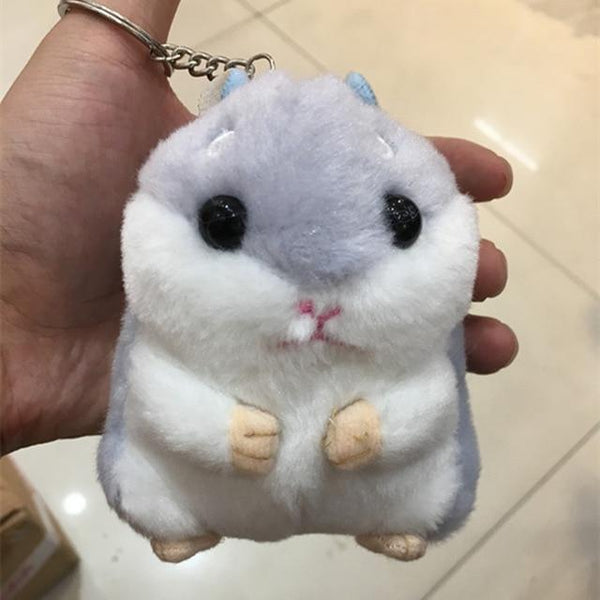 10cm Cute Plush Toys New cute soft plush hamster doll jewelry bag key pendant grasping machine plush hamster doll