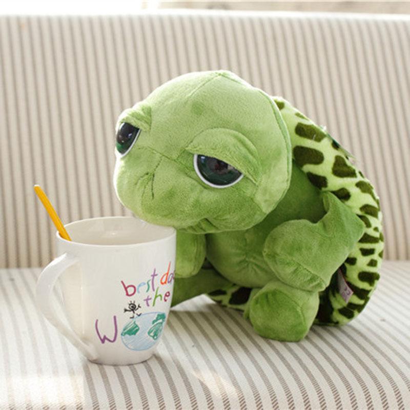 20cm Super Cute Green Big Eyes Tortoise Plush Toy Soft Animals Turtle Toys Baby Doll Children Gift
