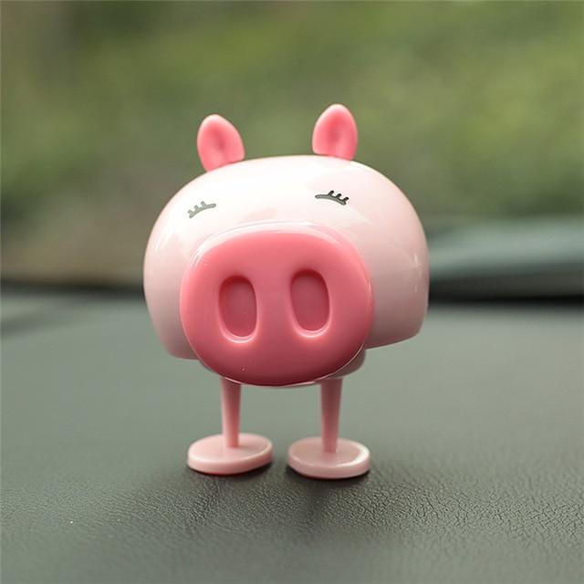 Cute Decoration Nodding Bear Car Ornaments Automobiles Dashboard Swinging Shaking Head Cat Doll Dancing Toys Accessories Gifts