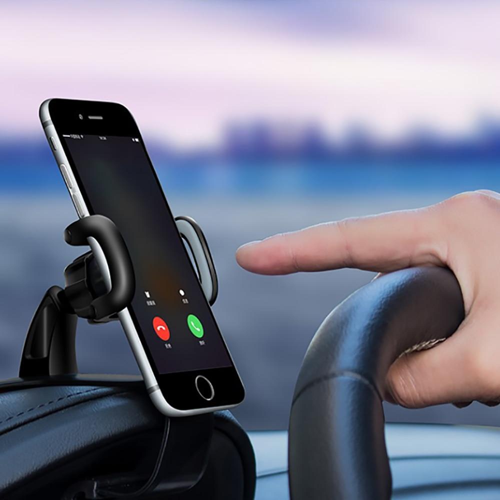 Car Dashboard Phone Holder 360 Degree Adjustable Universal Cell Phone Mount Stand Easy Clip GPS Display Bracket Accessories Gift