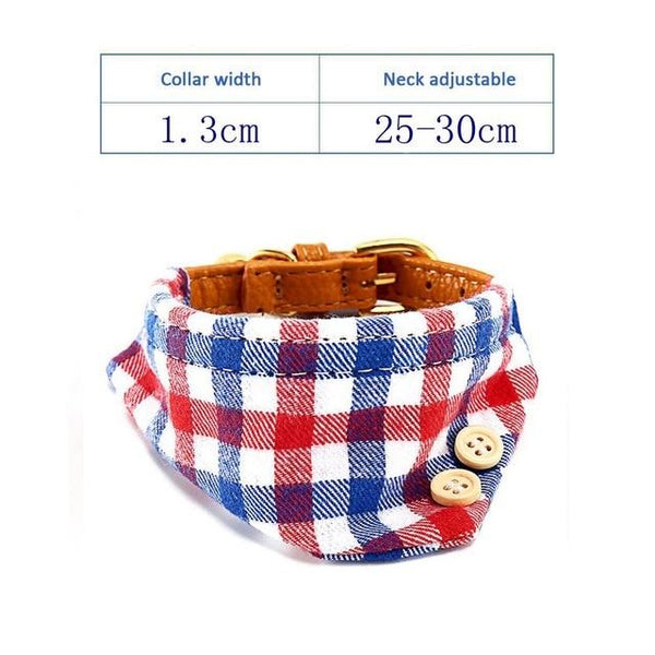 Dog Accessories Dog Bandana Scarf Cat Dog Collar Accessory Pet Puppy Collar Scarf Plaid Chihuahua Dog Bandana Triangular Bandage