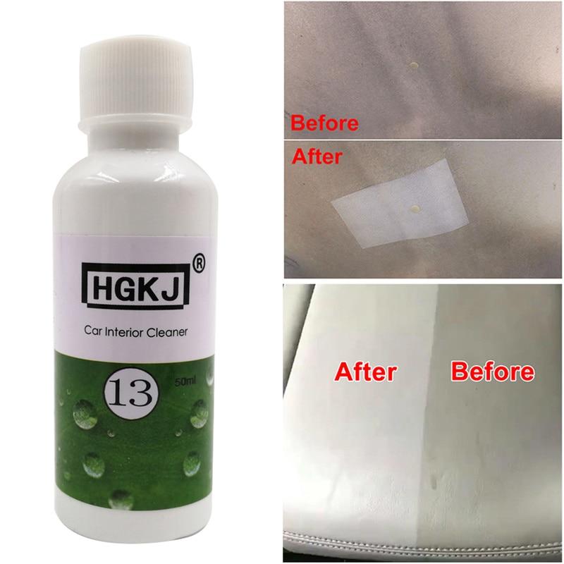 50ml HGKJ-13 High Concentrated Car Interior Cleaning Agent Dropshipping Pro Auto Seat Plastic Foam Cleaner TSLM1