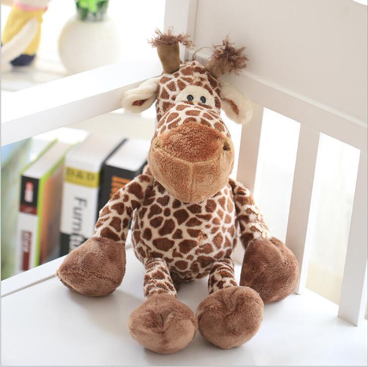 Cute 23cm big giraffe lovely plush stuffed animal deer doll toys for kids christmas gifts