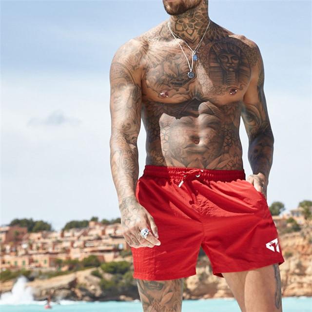 2019 New Swimwear Men Swimming Trunks sunga hot swimsuit mens swim briefs Beach Shorts Sports Suits Surf Board Shorts Zwembroek