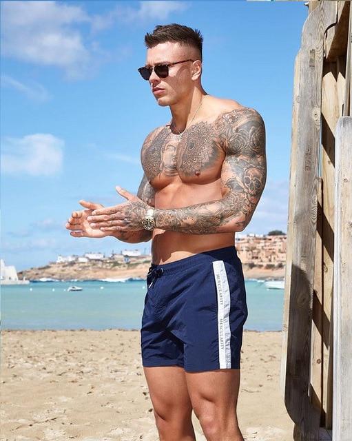 2019 New Swimwear Men Swimming Trunks sunga hot swimsuit mens swim briefs Beach Shorts Sports Suits Surf Board Shorts Zwembroek