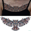 1pc Chest Flash Tattoo 23models large black magical flower Sternum tattoos body paint necklace Under breast 24*13.8cm cool girls