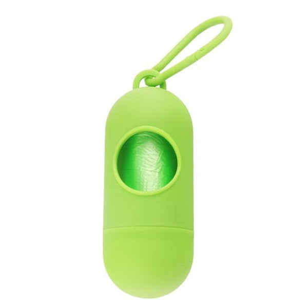 Pill Shape Pet Dog Poop Bag Dispenser Pet Waste Garbage Bags Carrier Holder Pet Poop Bags Dog Waste Poop Bag Dogs Accessories