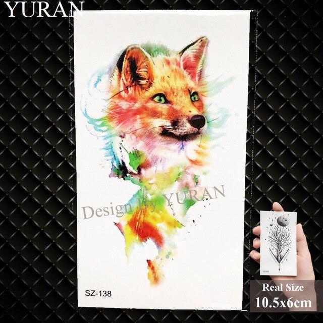 YURAN Flash Lovely Lavender Flower Tattoo Stickers Kids Arm Lotus Cartoon Temporary Tattoo Children Art Fake Tatoos Women Xmas