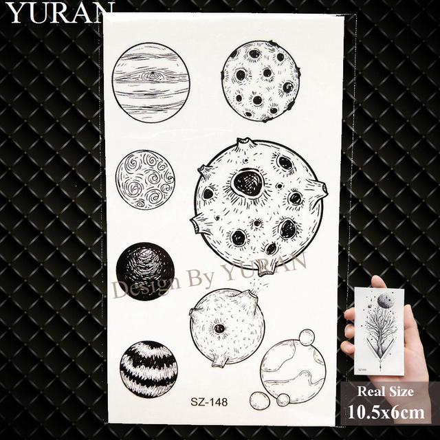 YURAN Flash Lovely Lavender Flower Tattoo Stickers Kids Arm Lotus Cartoon Temporary Tattoo Children Art Fake Tatoos Women Xmas