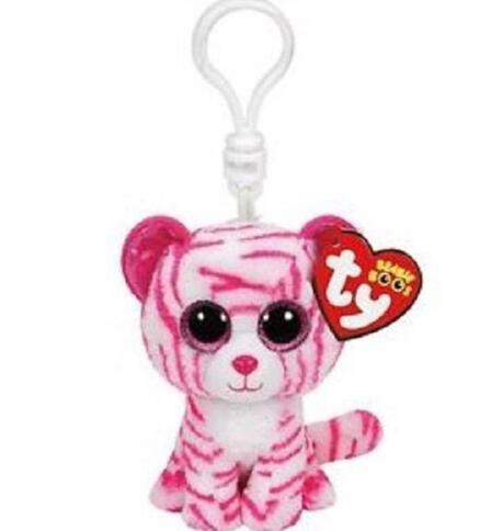 Ty Beanie Boos Big Eyes Plush Dog Keychain Doll Unicorn Penguin Leopard Owl Monkey Clip Toys 4" 10cm