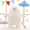 25cm Kawaii We Bare Bears Plush Toy Cartoon Bear Stuffed Grizzly Gray White Bear Panda Doll Kids Love Birthday Gift