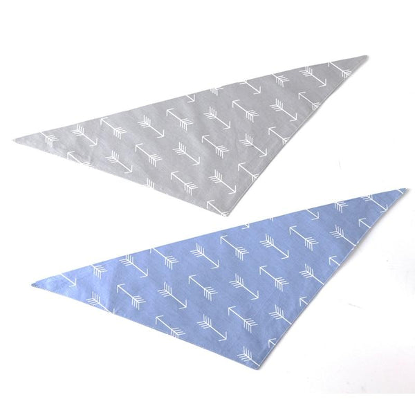 Arrows Pattern 100% Cotton Soft Fabric Dog Bandana Triangular Bandage Pet Bibs Pet Accessories S M L