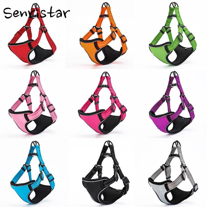 Reflective Sport Dog Harness For Small Medium Large Dog Safety Adjustable Training Pet Bulldog Puppy Dog Chest Vest Harnesses