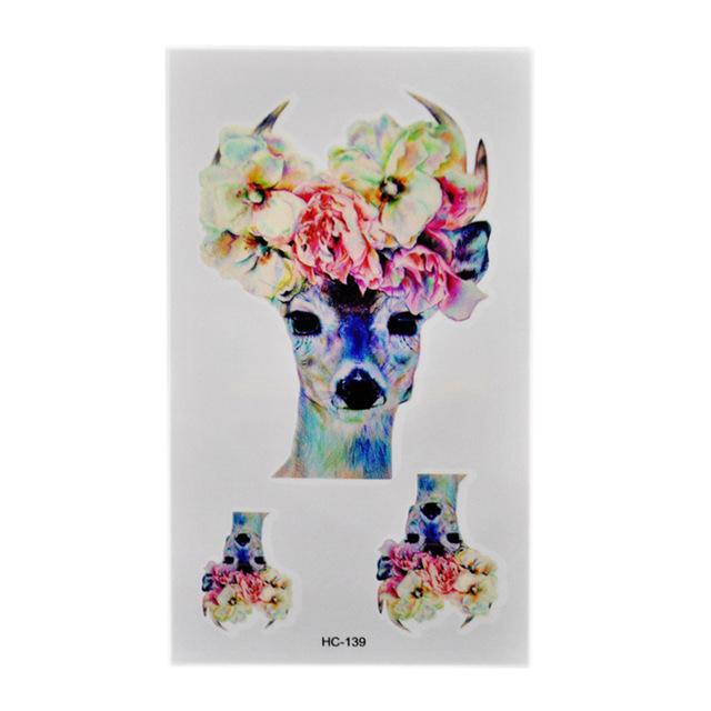 Waterproof Fox Sexy Harajuku Temporary Tattoo Body Art Fake Flash Tattoo Stickers